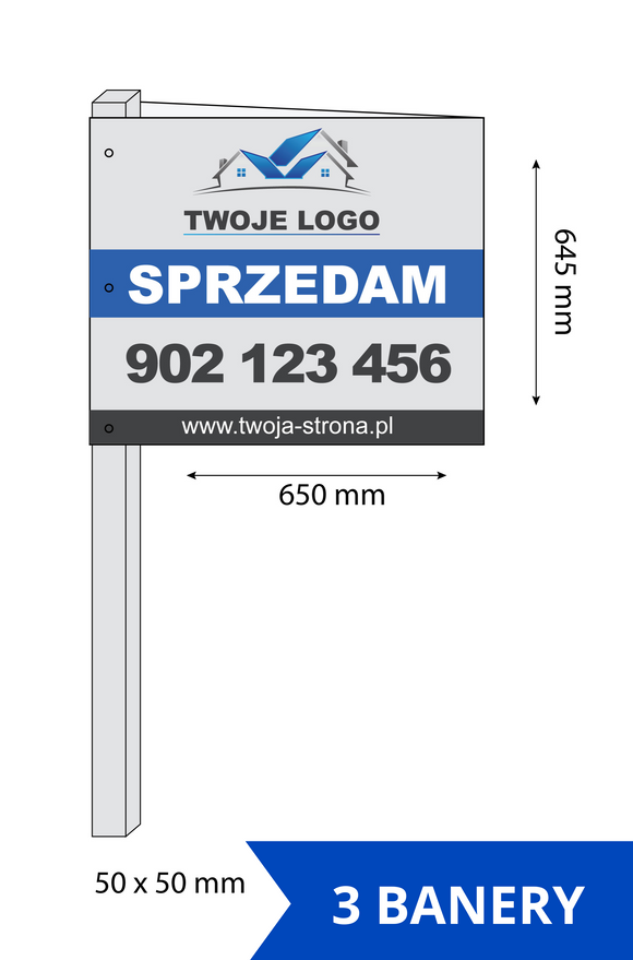 Baner reklamowy flaga - pakiet 3 sztuki dostawa Gratis, zobacz