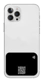 ETYKIETA NA TELEFON NFC +KOD QR - PCV czerń + nadruk w kolorze