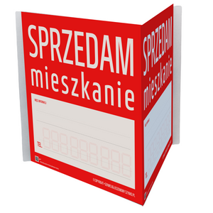 Pakiet 3 Banerów Uniwersalnych 3D SPRZEDAM MIESZKANIE + dostawa GRATIS