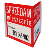 Pakiet 3 Banerów Uniwersalnych 3D SPRZEDAM MIESZKANIE + dostawa GRATIS